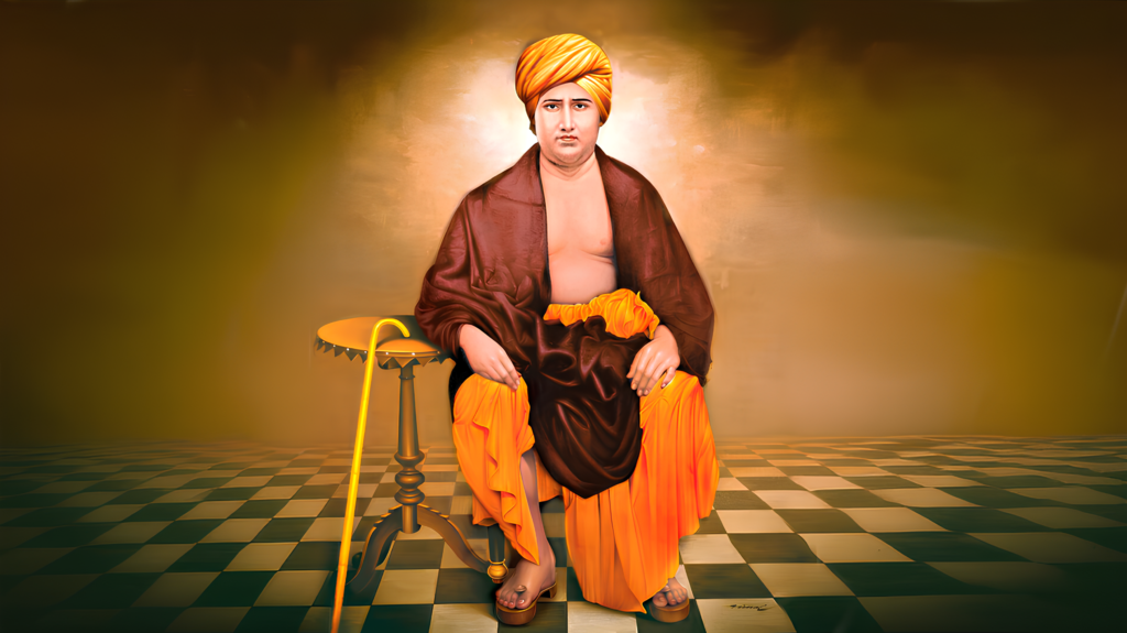 Maharishi Dayanand Saraswati. Author of Satyarth Prakash and propagated traitvada philosophy