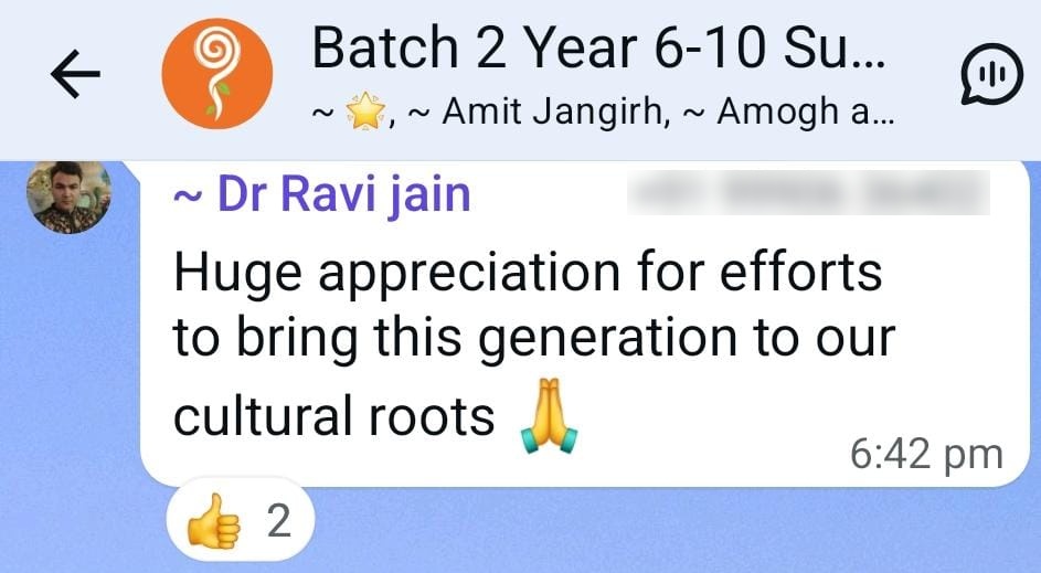 Parent testimonial 1