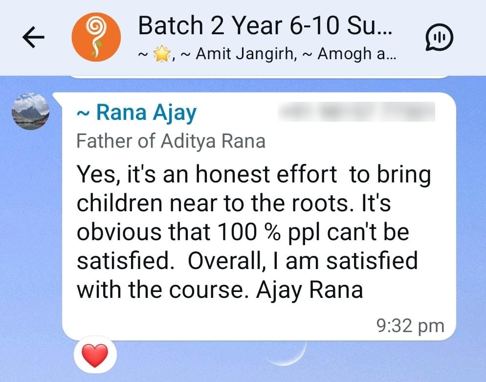 Parent testimonial 2