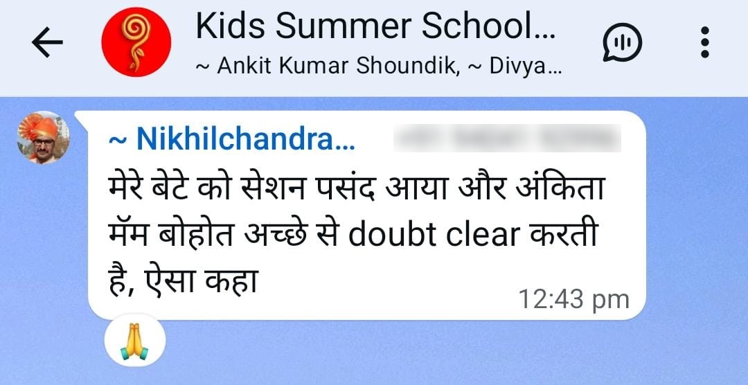 Parent testimonial 7